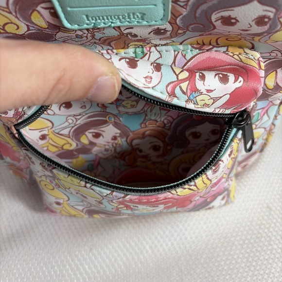 Loungefly Disney Chibi Princess Mini Backpack: Ariel, Cinderella, Belle See Pics - Picture 9 of 14